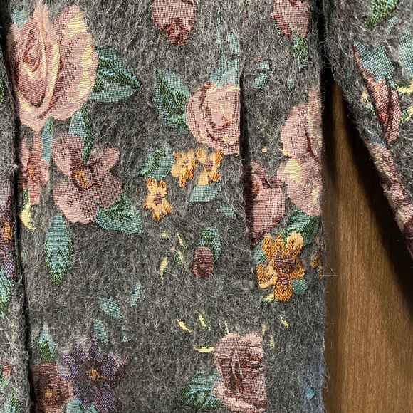 Vintage SISLEY Floral Coat Size US 4 - Picture 4 of 6